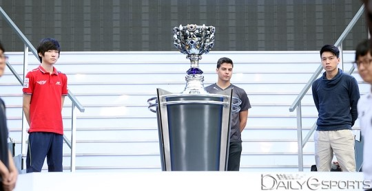 상암 월드컵 경기장에서 열린 2014 LoL 월즈 챔피언십 결승.