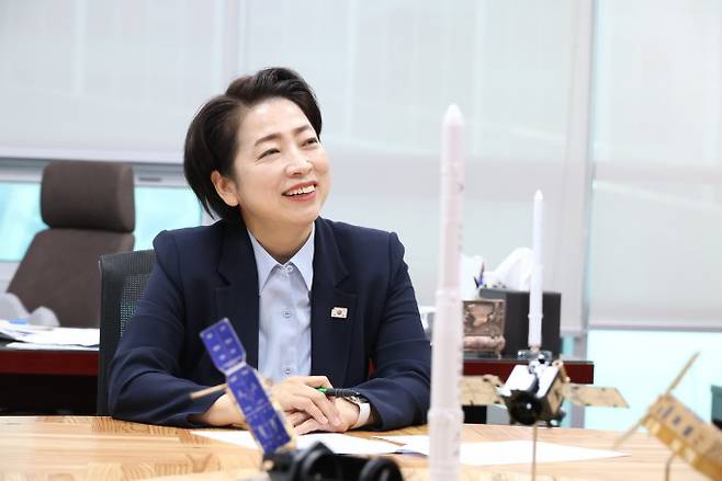 최근 국회에서 인터뷰를 진행한 황정아 더불어민주당 의원. 황정아 의원실 제공