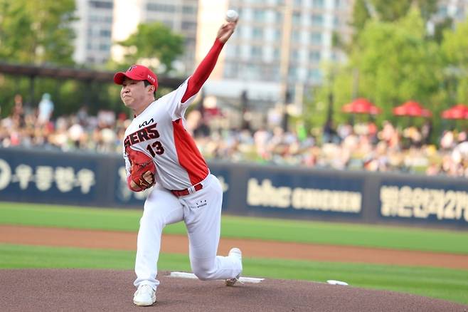 ▲8일 한화 전 선발로 예고된 윤영철 [KIA 타이거즈]
