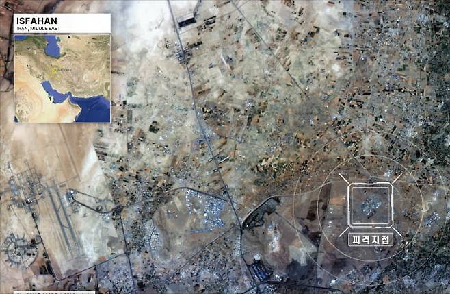 텔레픽스의 AI 큐브위성 ‘블루본’으로 촬영한 이란 이스파한 핵 시설 영상.   텔레픽스 제공