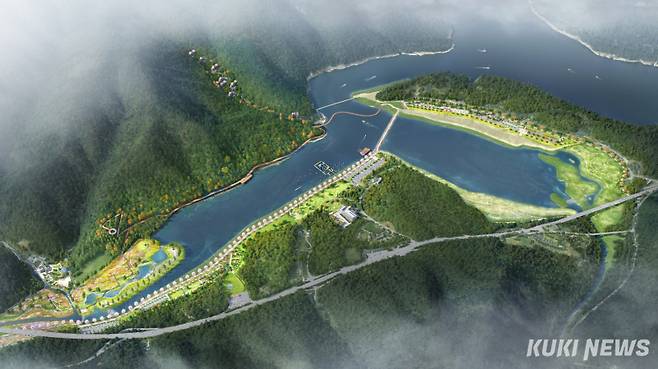 쿠키뉴스 DB(인제소양호 명품생태화원 조성사업 조감도)