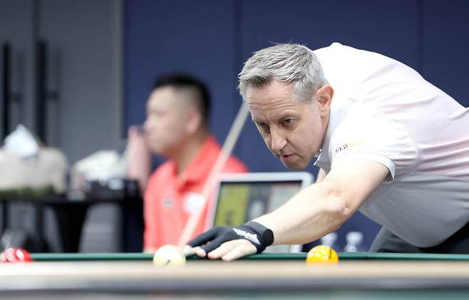 조재호와 결승 티켓을 놓고 격돌하는 ‘벨기에 강호’ 에디 레펀스(SK렌터카). PBA 제공