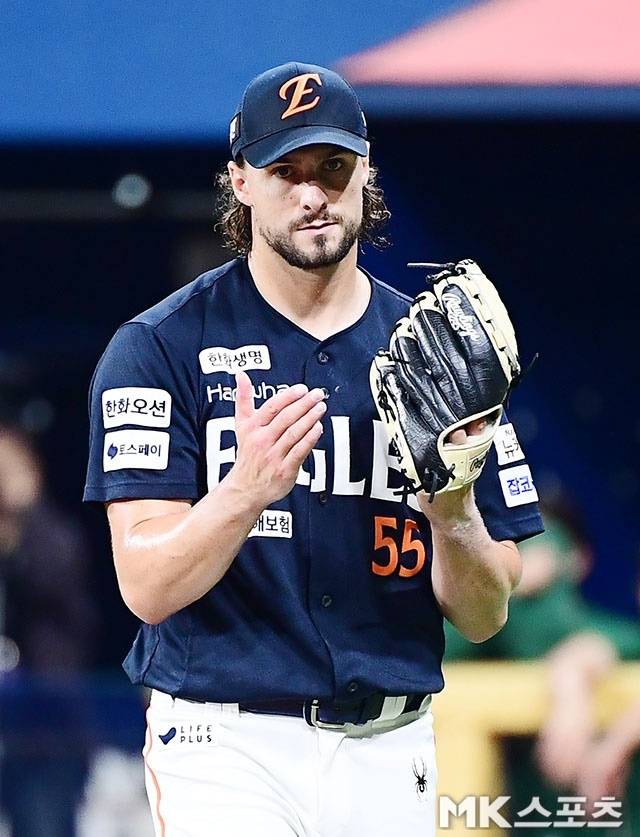 6일 고척 키움전에서 승리를 챙긴 와이스. 사진(고척 서울)=김영구 기자