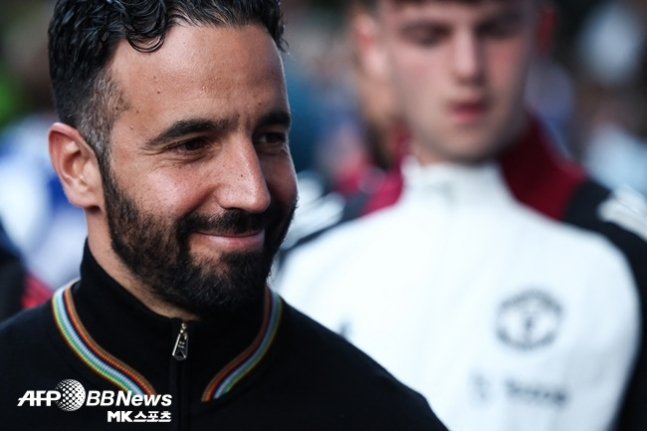 빅토르 요케레스의 전 스승이자 현 맨체스터 유나이티드의 후벵 아모림 감독. 사진=AFPBBNews=News1