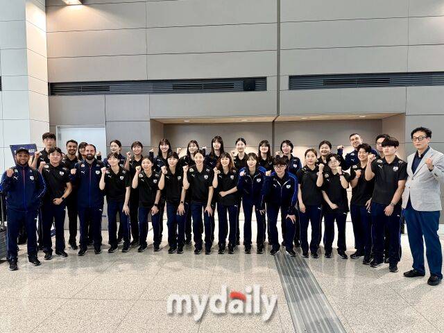 국제배구연맹(FIVB) 발리볼네이션스리그(VNL) 3주차 일정을 위해 일본으로 출국하는 한국 여자배구대표팀./마이데일리