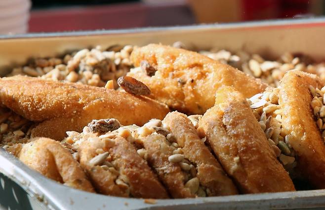 부산 국제시장 씨앗호떡