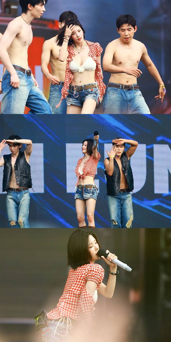 [서울=뉴시스] 가수 권은비가 '워터밤 여신' 위엄을 입증했다. (사진=더블앤 제공) 2025.07.07. photo@newsis.com *재판매 및 DB 금지