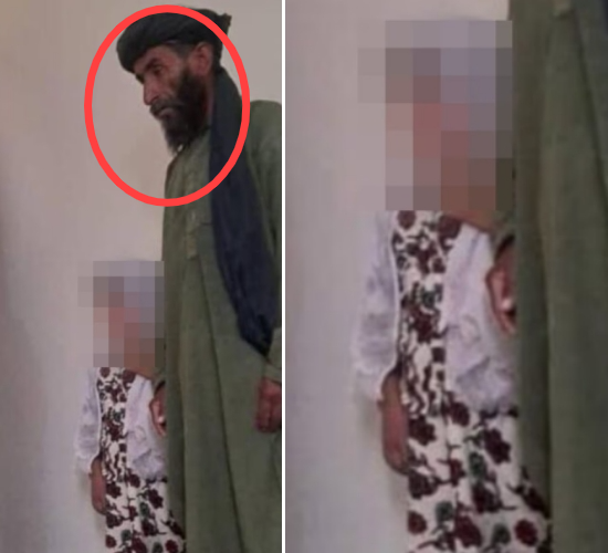 지난달 말 아프가니스탄의 45세 남성(사진)이 6세 여아(오른쪽)와 결혼식을 올리기 직전 체포됐다.