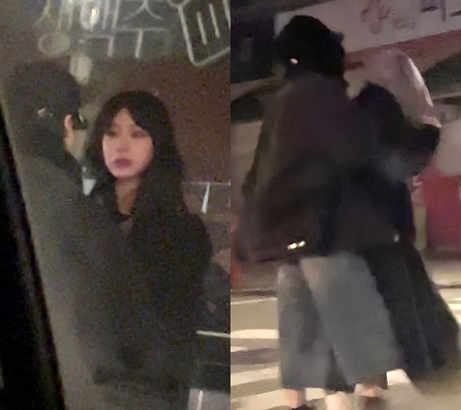 태민과 댄서 노제의 데이트 모습으로 추정되는 사진이 확산돼 열애설이 불거졌다. 온라인 커뮤니티 캡처