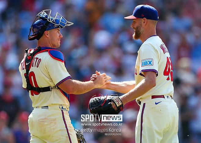 ▲ 필라델피아 필리스 J.T. 리얼무토 잭 휠러