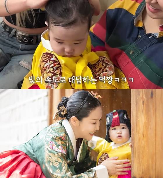 랄랄, 배냇머리 묶이는 딸에 신기..둘째 욕심 "임신하기 딱 좋은 날"