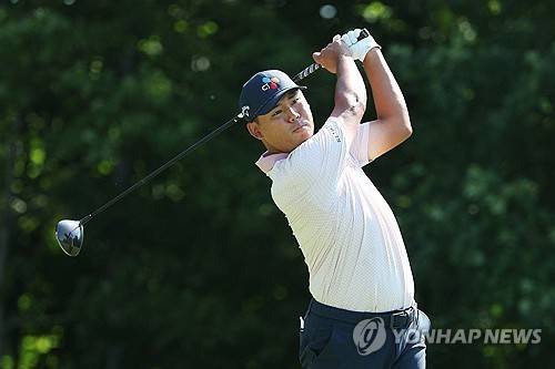 김시우의 티샷. [AFP/게티이미지=연합뉴스]