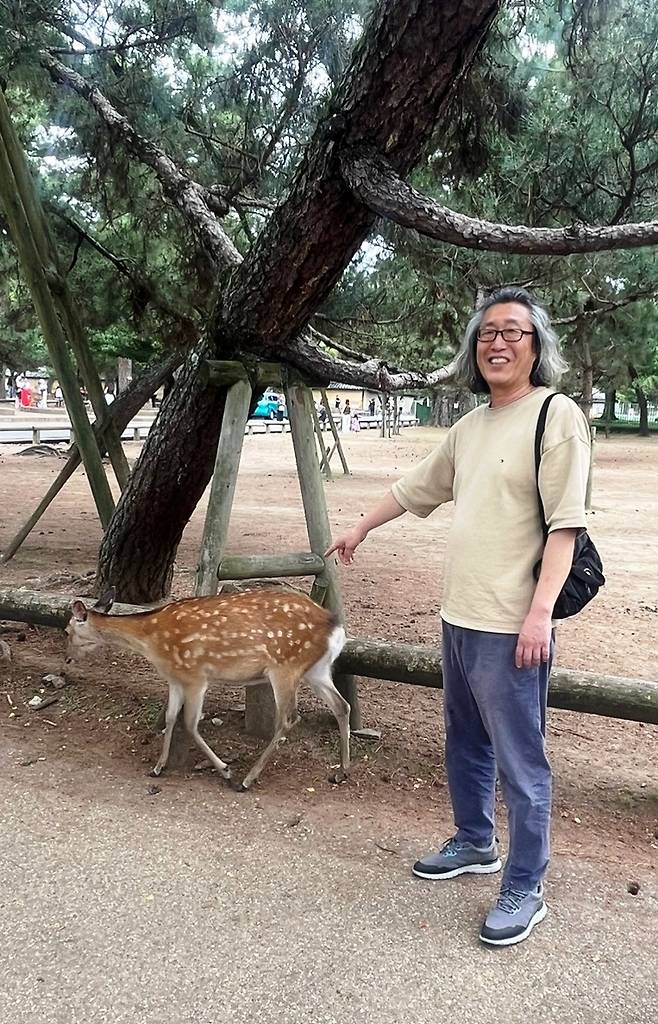 나라의 사슴공원에선 수백 마리의 사슴과 소통(?)하는 즐거움을 맛볼 수 있다.