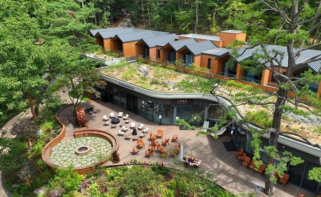 수락휴 본동 및 불멍존 모습. 노원구