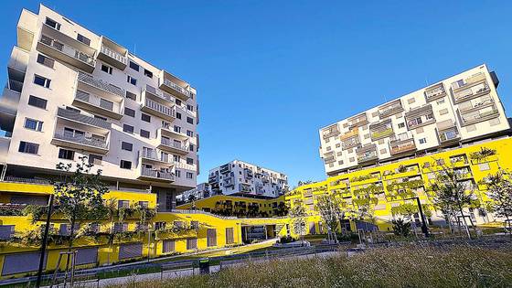 오스트리아 비엔나 도심 북부 노르트반호프 임대주택 전경. 비엔나(오스트리아)=문희철 기자