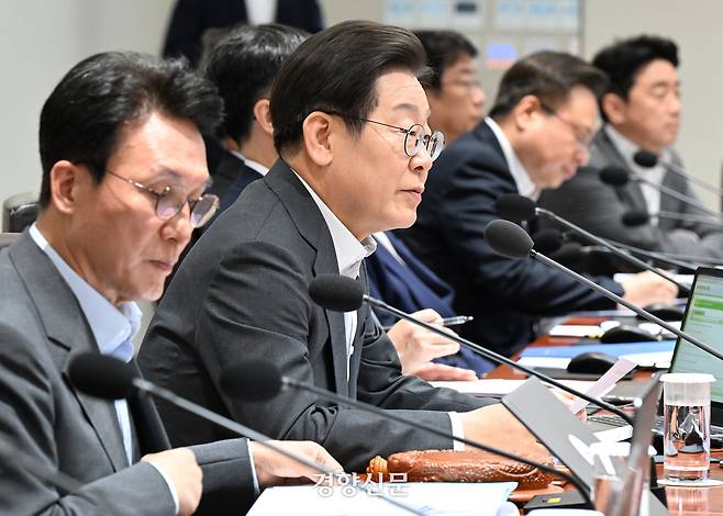 이재명 대통령이 8일 용산 대통령실에서 국무회의를 주재하고 있다. 대통령실사진기자단