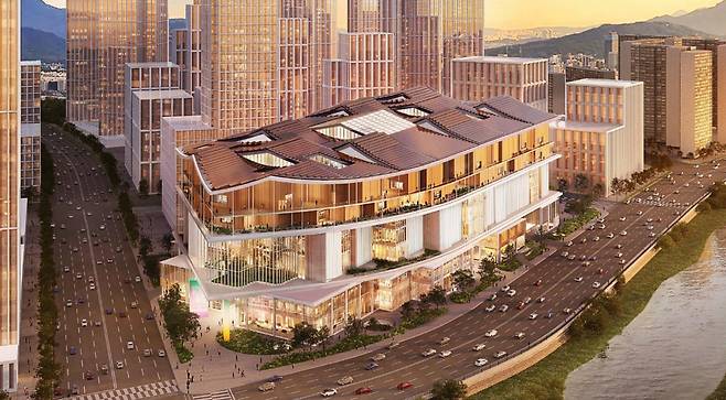 광주지역 최초 복합쇼핑몰 '더현대 광주'가 10월 착공한다. 더현대 광주는 2027년 준공, 2028년 상반기 오픈이 목표다. 사진은 더현대 광주 조감도. 광주광역시 제공