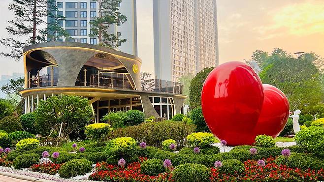 신검단 로열파크씨티Ⅱ 제이드 티하우스 전경.  DK아시아