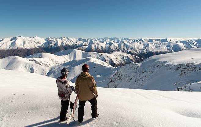 최근개장한 뉴질랜드 마운트 헛 스키장