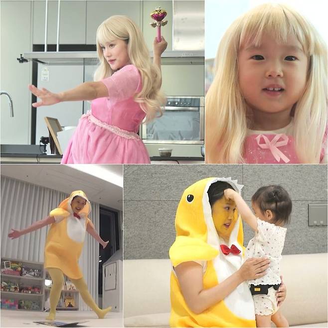 [서울=뉴시스] 오는 9일 KBS 2TV 예능 프로그램  ‘슈퍼맨이 돌아왔다’에서는 어린이 영상 제작자 헤이지니가 다양한 분장을 선보인다. (사진=KBS 2TV) 2025.07.08. photo@newsis.com *재판매 및 DB 금지