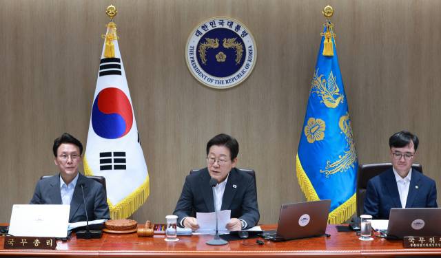 ▲이재명 대통령이 8일 용산 대통령실에서 국무회의를 주재하고 있다. ⓒ연합뉴스