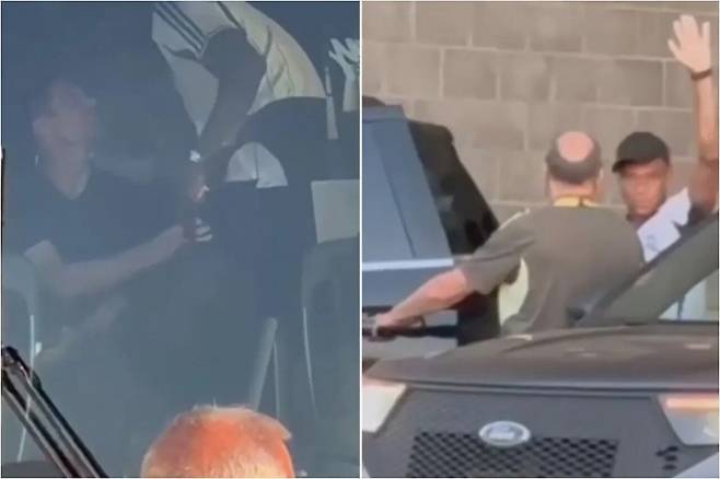 알론소와 대화하는 뤼디거, 도빙 검사 후 퇴근하는 음바페. 마르카