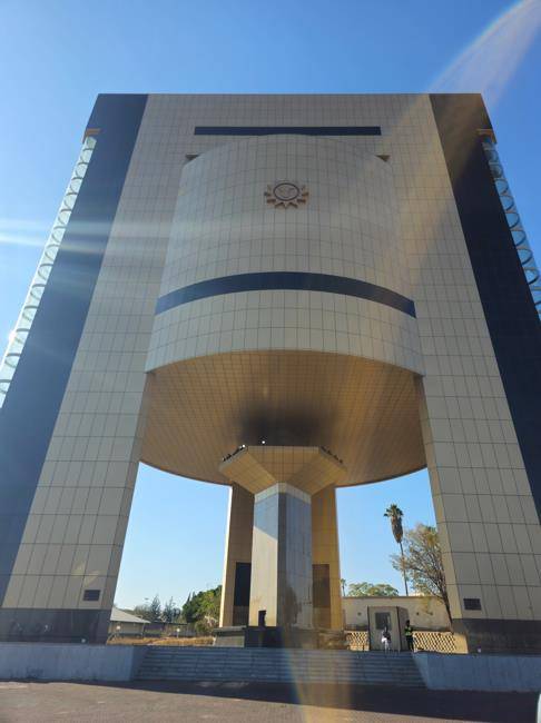 나미비아 독립기념관 나미비아 수도 빈트후크에 있는 독립기념관 [조준화 제공. 재판매 및 DB 금지]