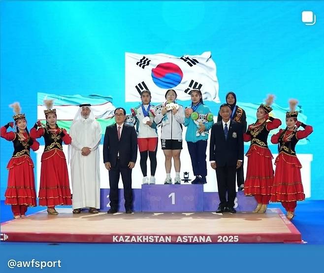 이다연, 2025 아시아유소년역도선수권 우승 [아시아역도연맹 인스타그램 캡처. 재판매 및 DB금지]