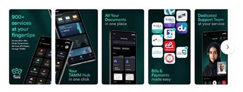 아부다비 '탬(TAMM)' 서비스 [디지털 서비스 이슈 리포트 캡처. 재판매 및 DB 금지]