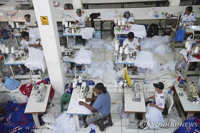 인도네시아 의류 공장 [AP 연합뉴스 자료사진. 재판매 및 DB 금지]