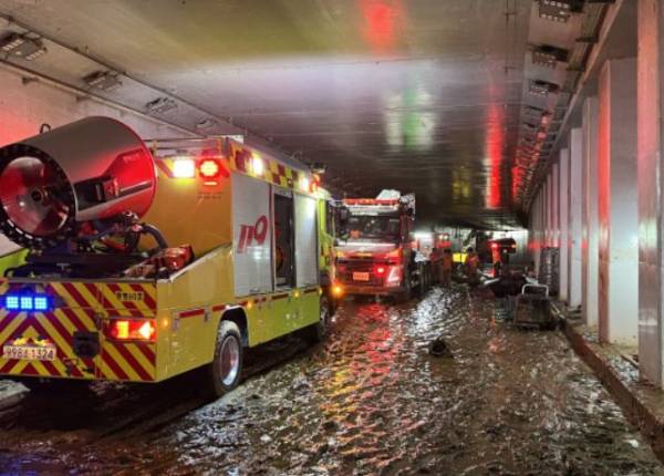 침수 피해 발생 청주시 궁평제2지하차도. 디지털타임스 DB