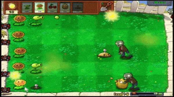 호두 껍질로 방어하기도 하고 두더지 폭탄처럼 좀비를 폭파시키기도 한다