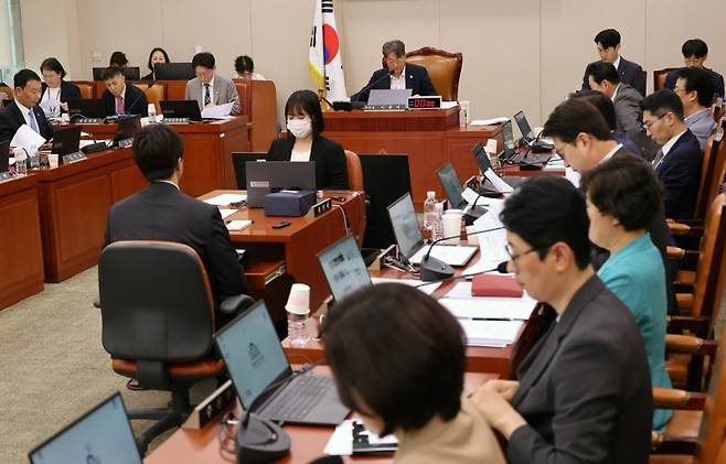 ▲지난 3일 서울 여의도 국회에서 열린 법제사법위원회 전체회의 [연합뉴스]