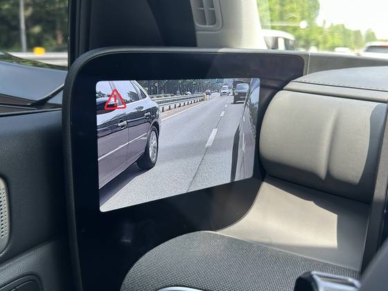 The Nexo adapts digital side mirror [SARAH CHEA]