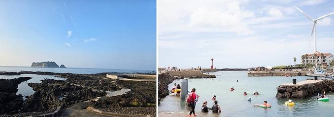 법환포구(왼쪽)와 월령포구(오른쪽) / 사진=제주관광공사