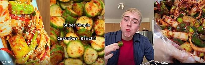 SNS에서 인기인 오이김치 레시피 [틱톡 캡처]