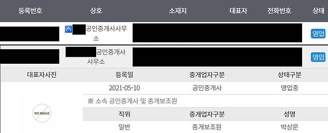 문원 중개보조원 등록 사실 공개 (제이지스타 제공)