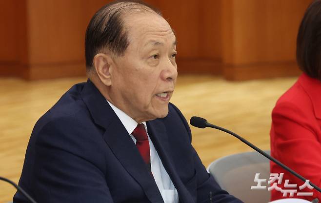 국민의힘 차기 전당대회의 선거관리위원장에 임명된 황우여 전 비상대책위원장. 황진환 기자