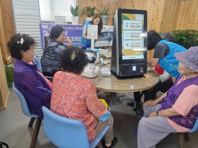 ▲김제시 찾아가는 디지털헬스케어 체험교실 운영ⓒ김제시