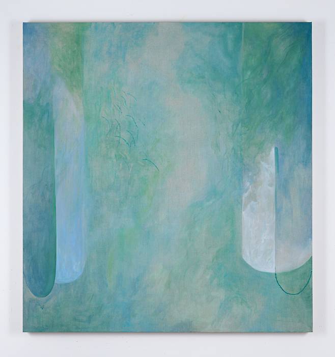 [김경연, Another Epilogue (2024) 린넨 위 유화, 152×142cm]