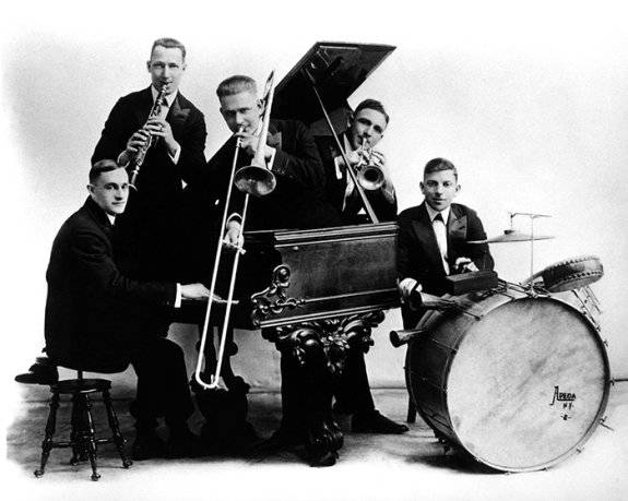 오리지널 딕시랜드 재즈 밴드. Gettyimage