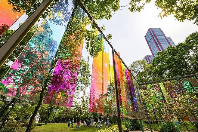 서울정원박람회 수상작 '소풍 색감' [사진/임헌정 기자]
