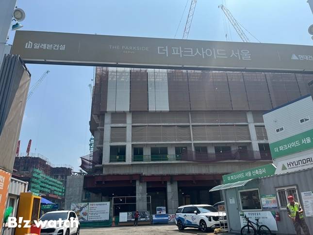 더파크사이드 서울 공사 현장./사진=정지수 기자