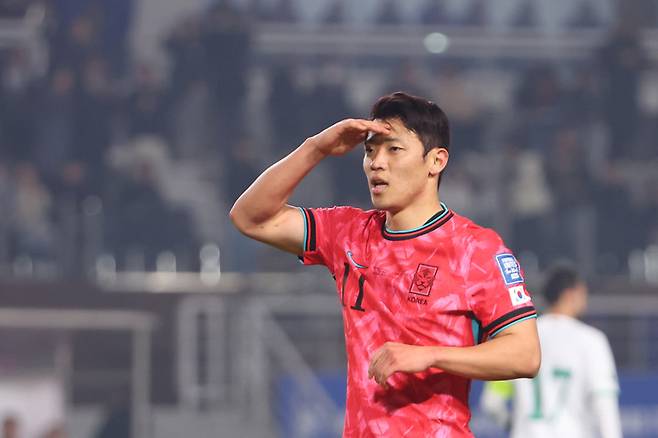 A매치 경기에 나선 황희찬