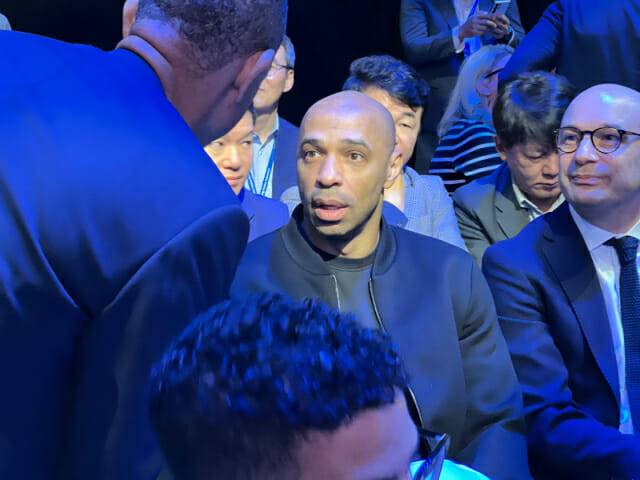 티에리 앙리가 9일(현지시간) 미국 뉴욕 브루클린에서 열린 갤럭시 언팩에 참석했다. (사진=갤럭시언팩 기자단)