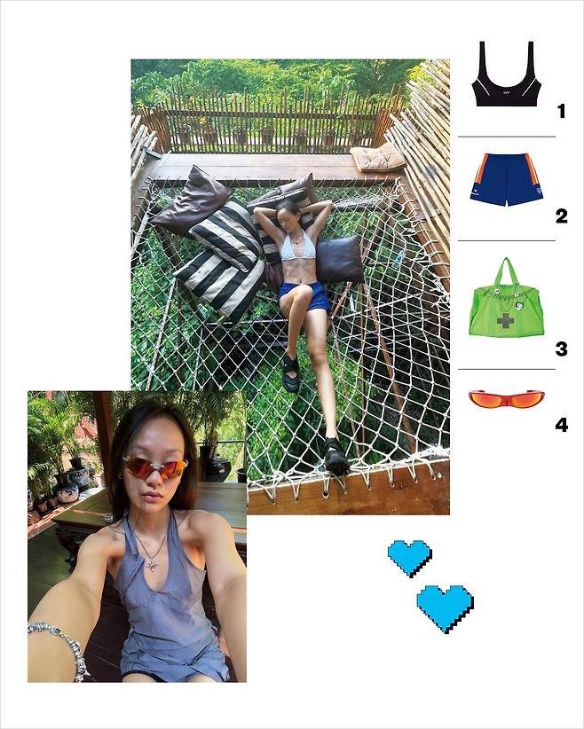 1 21만원 Off-White. 2 23만9천원대 Aimé Leon Dore. 3 13만2천원 Sculptor. 4 78만5천원 Balenciaga. | KIM BYUL @xing.xx.xing