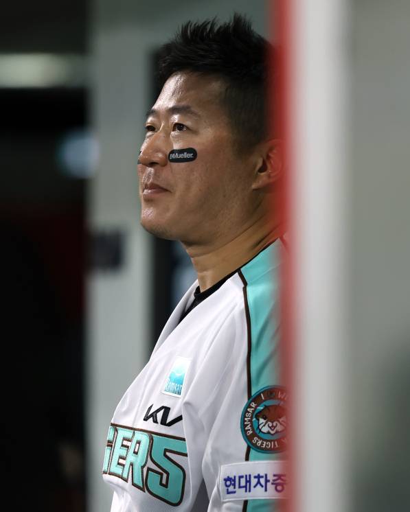 햄스트링 부상으로 전반기 막판 전열에서 이탈한 최형우. KIA 제공