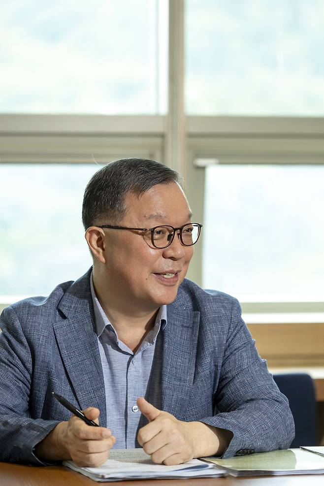 공기업 경영평가단장을 맡고 있는 곽채기 동국대 행정학과 교수. 김용재 기자