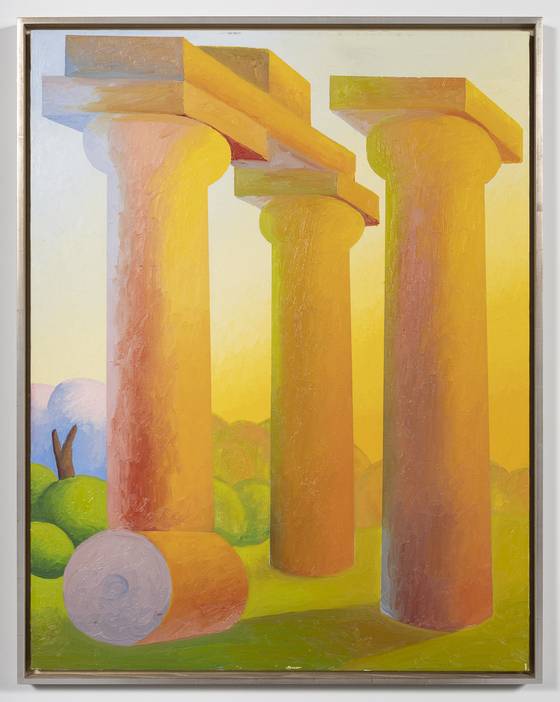 살보, 세 기둥, 1990, 캔버스에 유채, 90x70㎝ ⓒArchivio Salvo. 사진 글래드스톤 서울