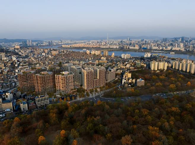더파크사이드 서울 조감도. 일레븐건설 제공